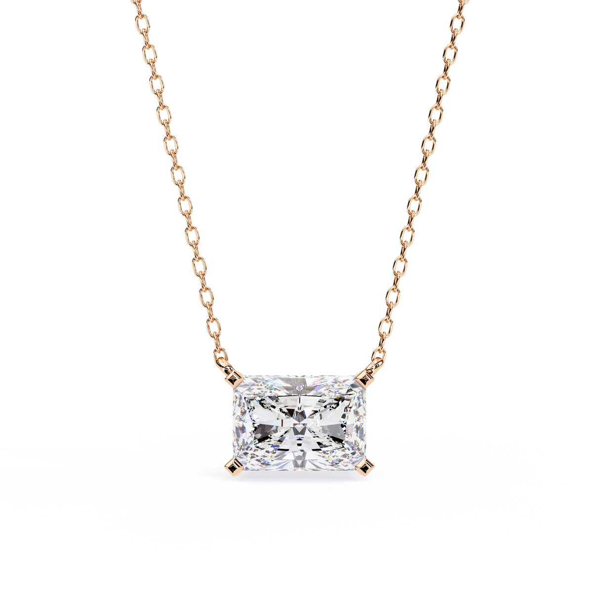 Étoile Radiant-Cut Diamond Pendant