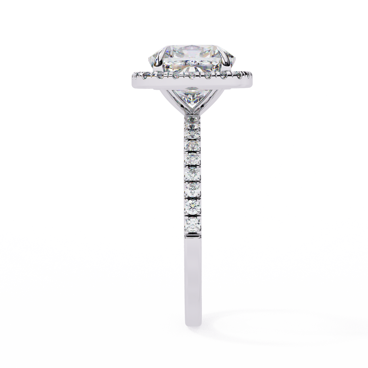 Cushion Royale Halo Ring