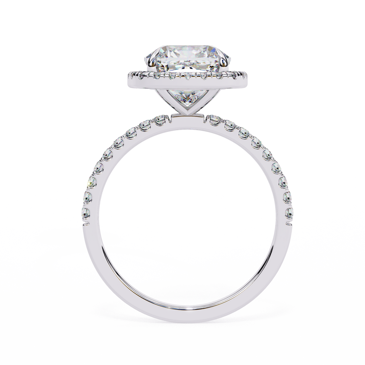 Cushion Royale Halo Ring