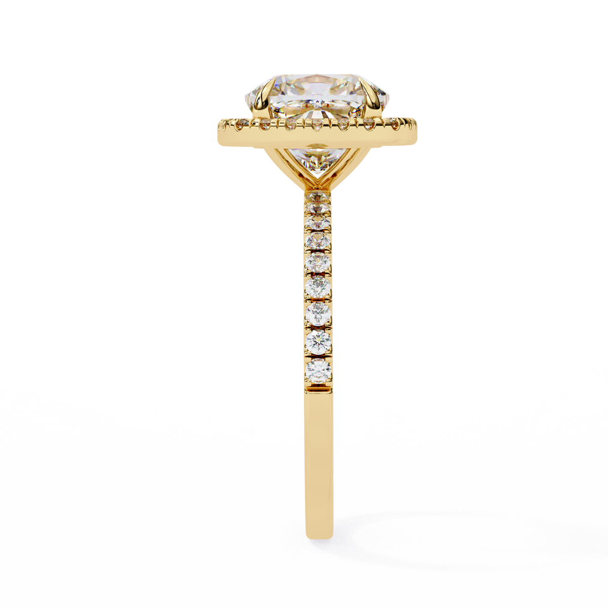 Cushion Royale Halo Ring