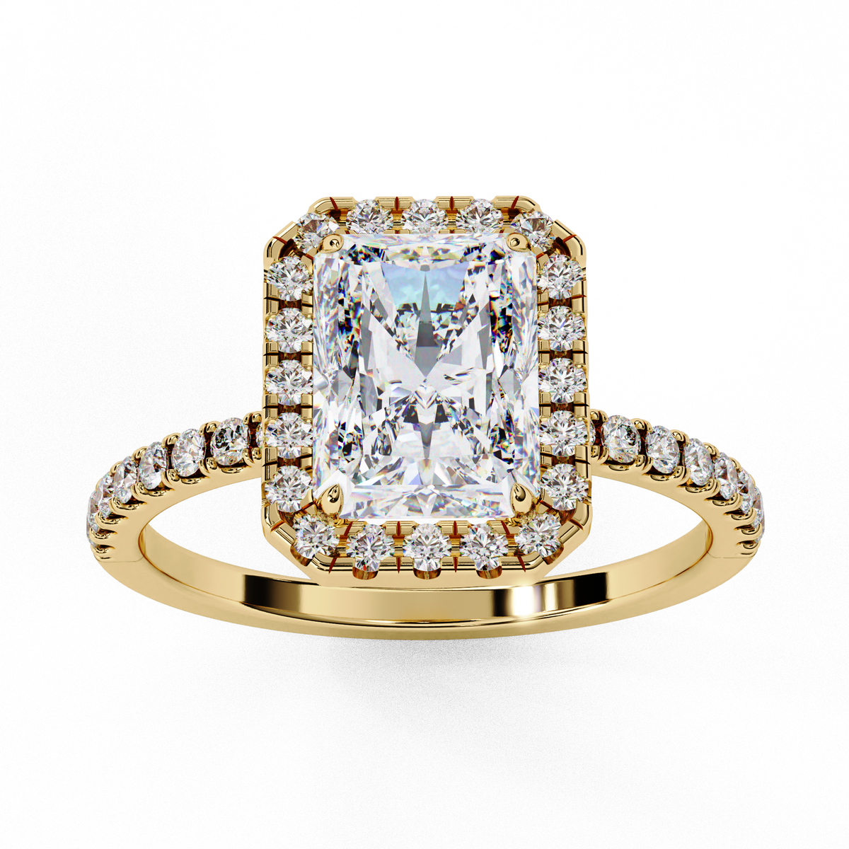 Radiant Élan Diamond Ring