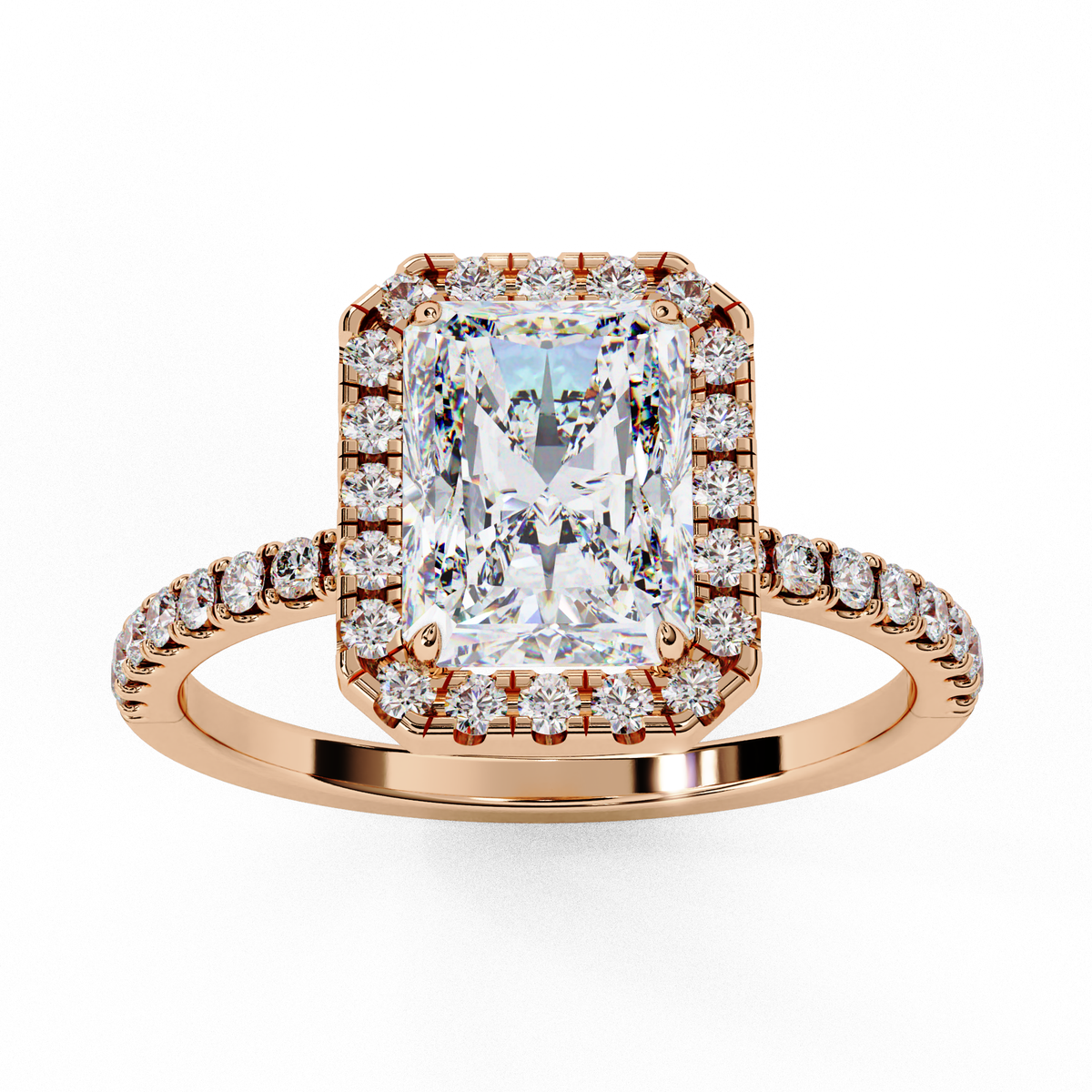 Radiant Élan Diamond Ring