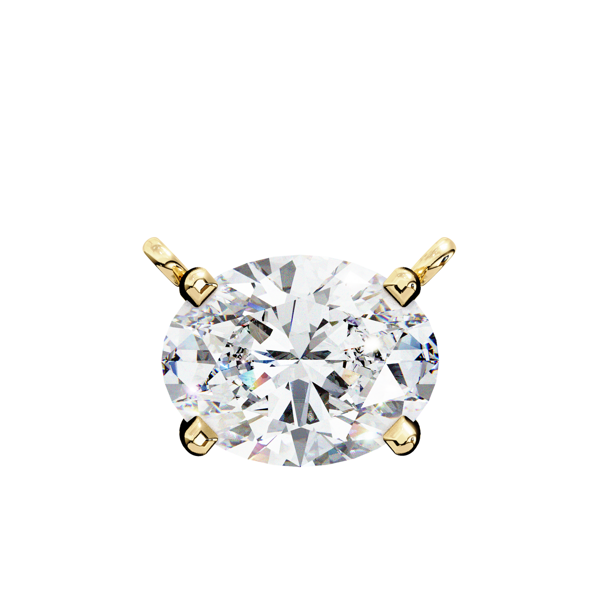 Virelle Oval-Cut Diamond Pendant