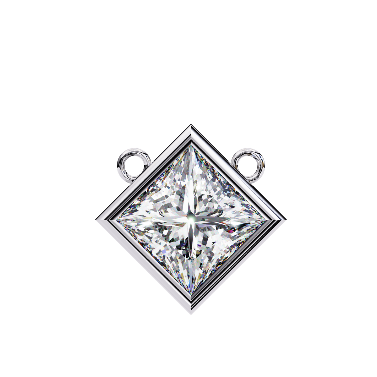 LUMIÈRE  PRINCESS-CUT DIAMOND PENDANT