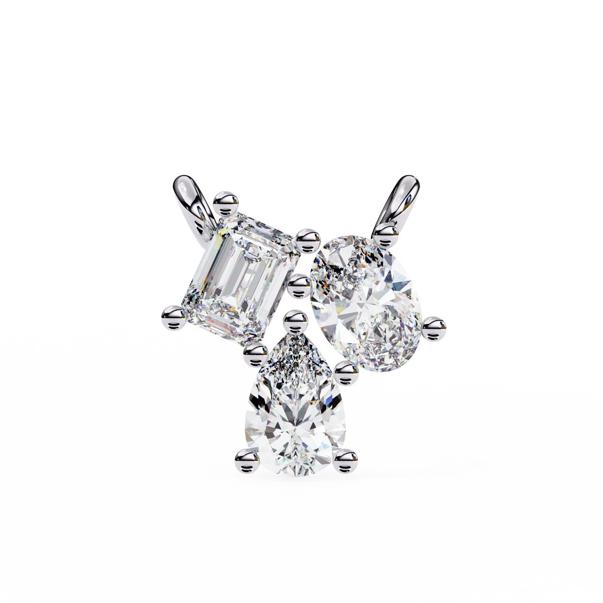 ÉCLAT THREE-STONE DIAMOND PENDANT