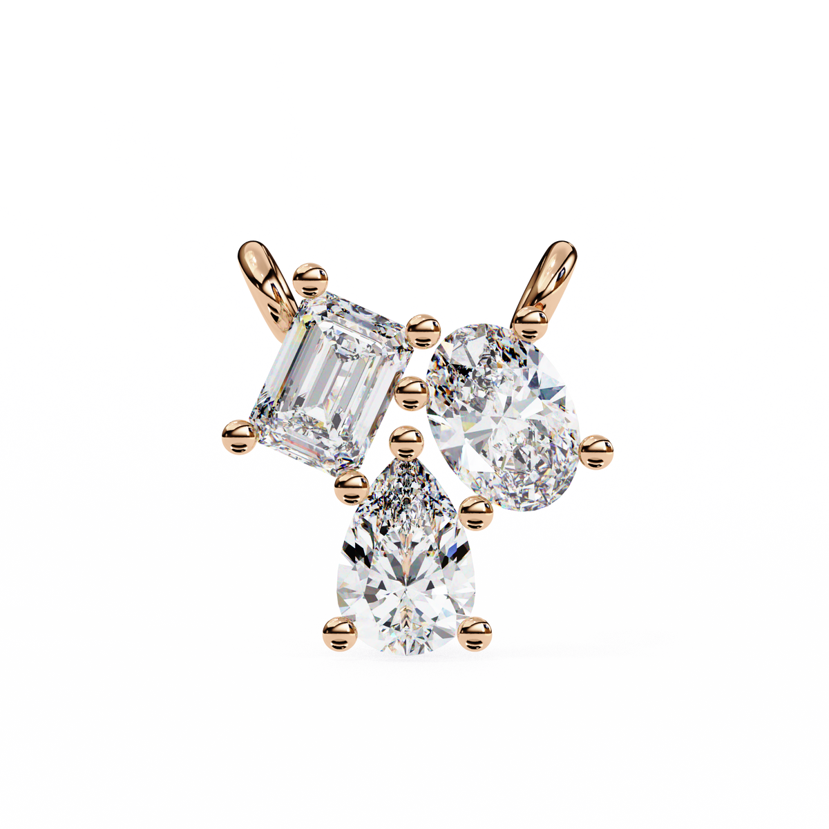 ÉCLAT THREE-STONE DIAMOND PENDANT