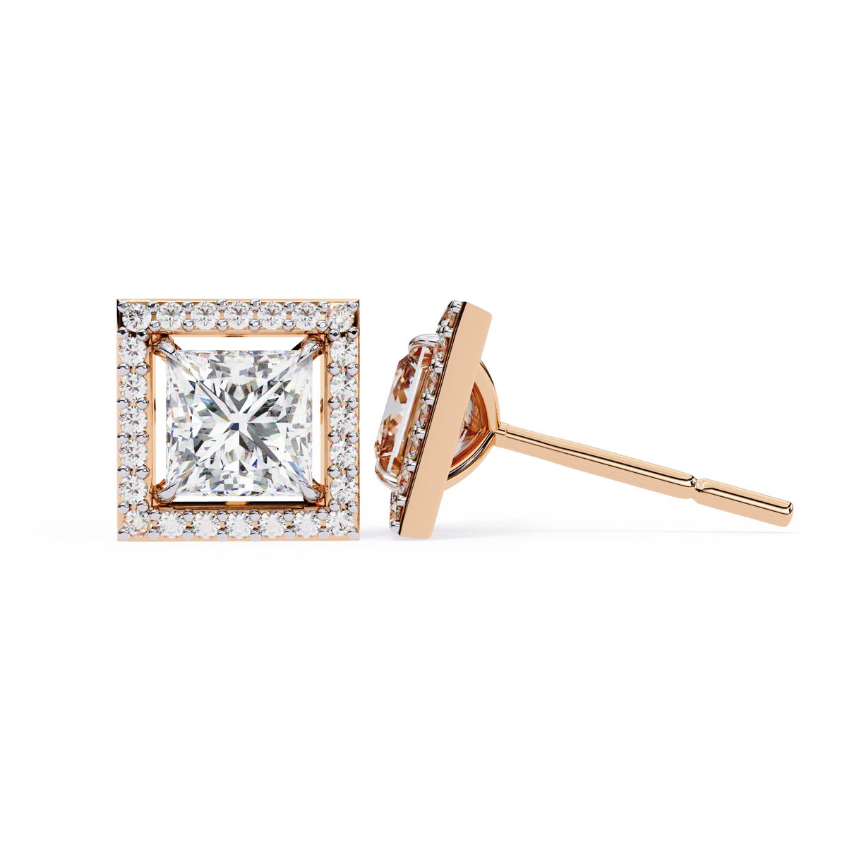 Éclat Royale Princess-Cut Earrings