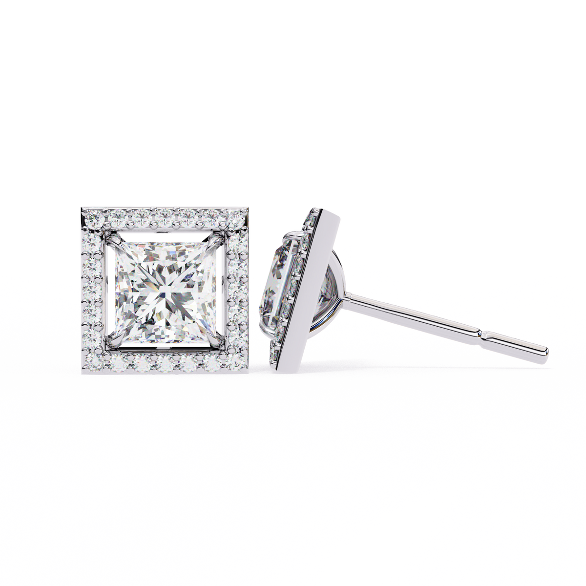 Éclat Royale Princess-Cut Earrings