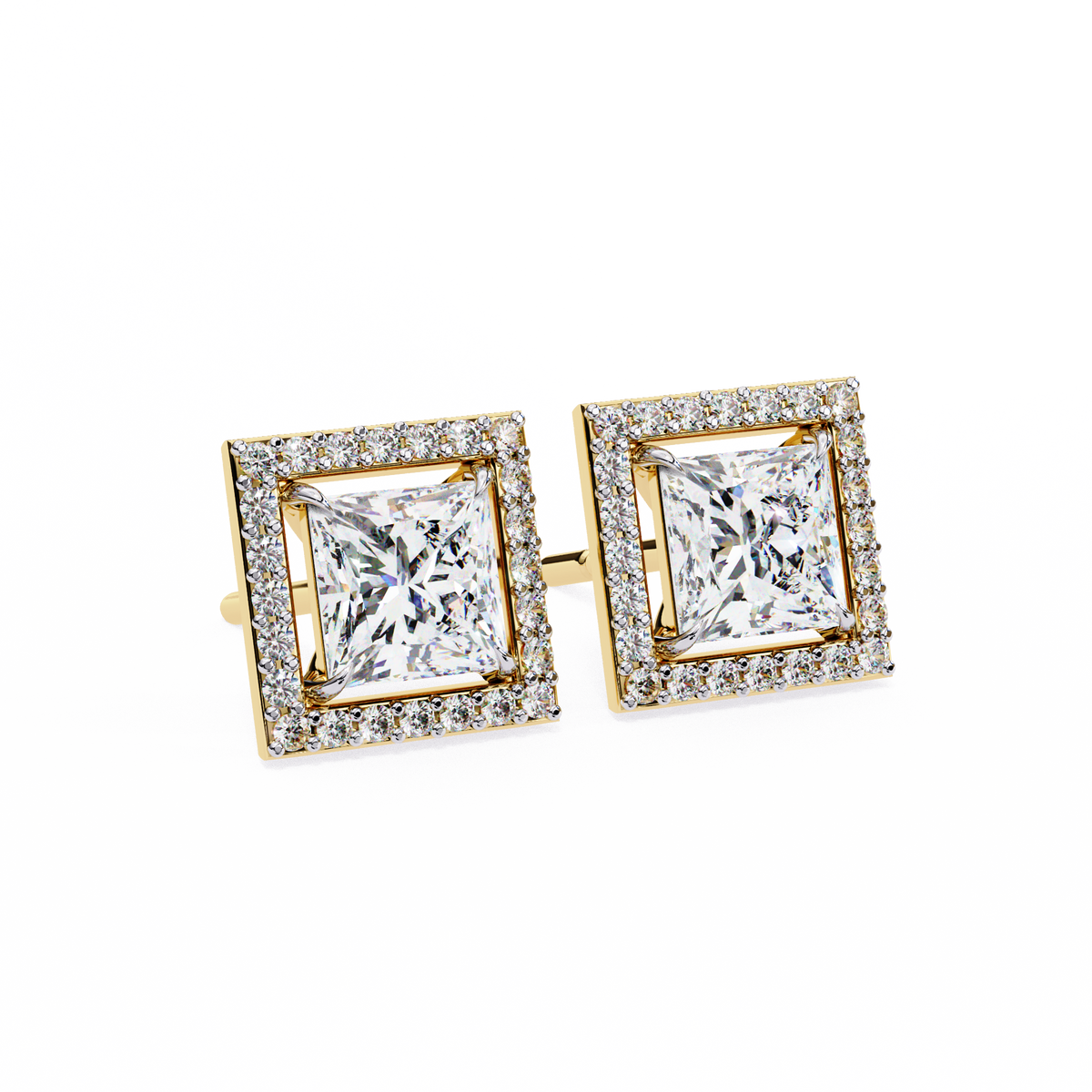 Éclat Royale Princess-Cut Earrings