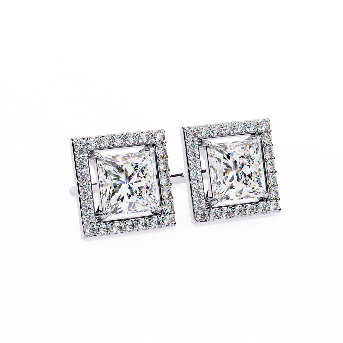 Éclat Royale Princess-Cut Earrings