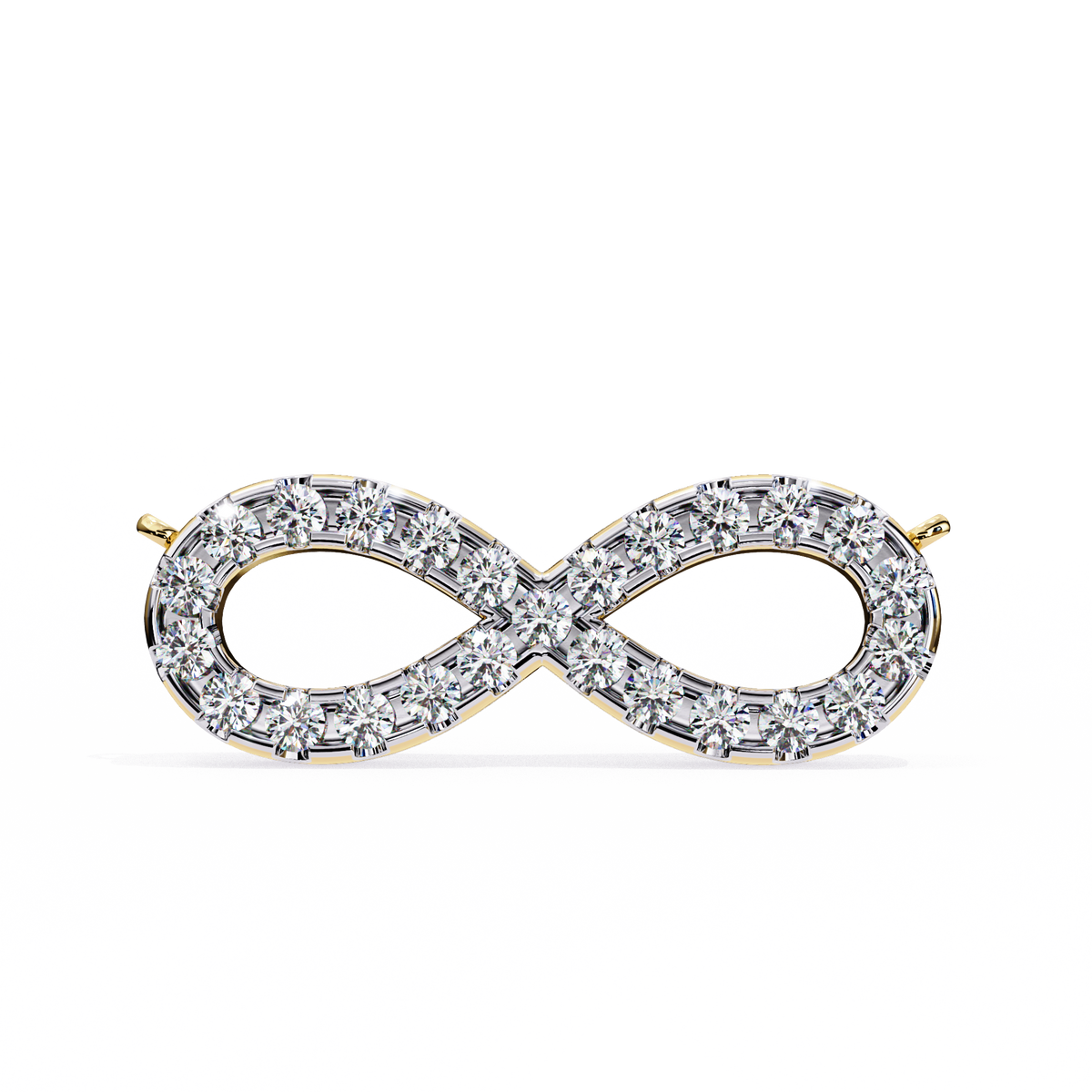 Infinity Diamond Pavé Necklace