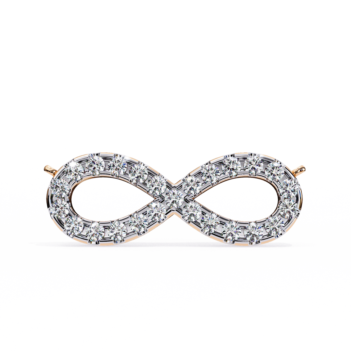 Infinity Diamond Pavé Necklace