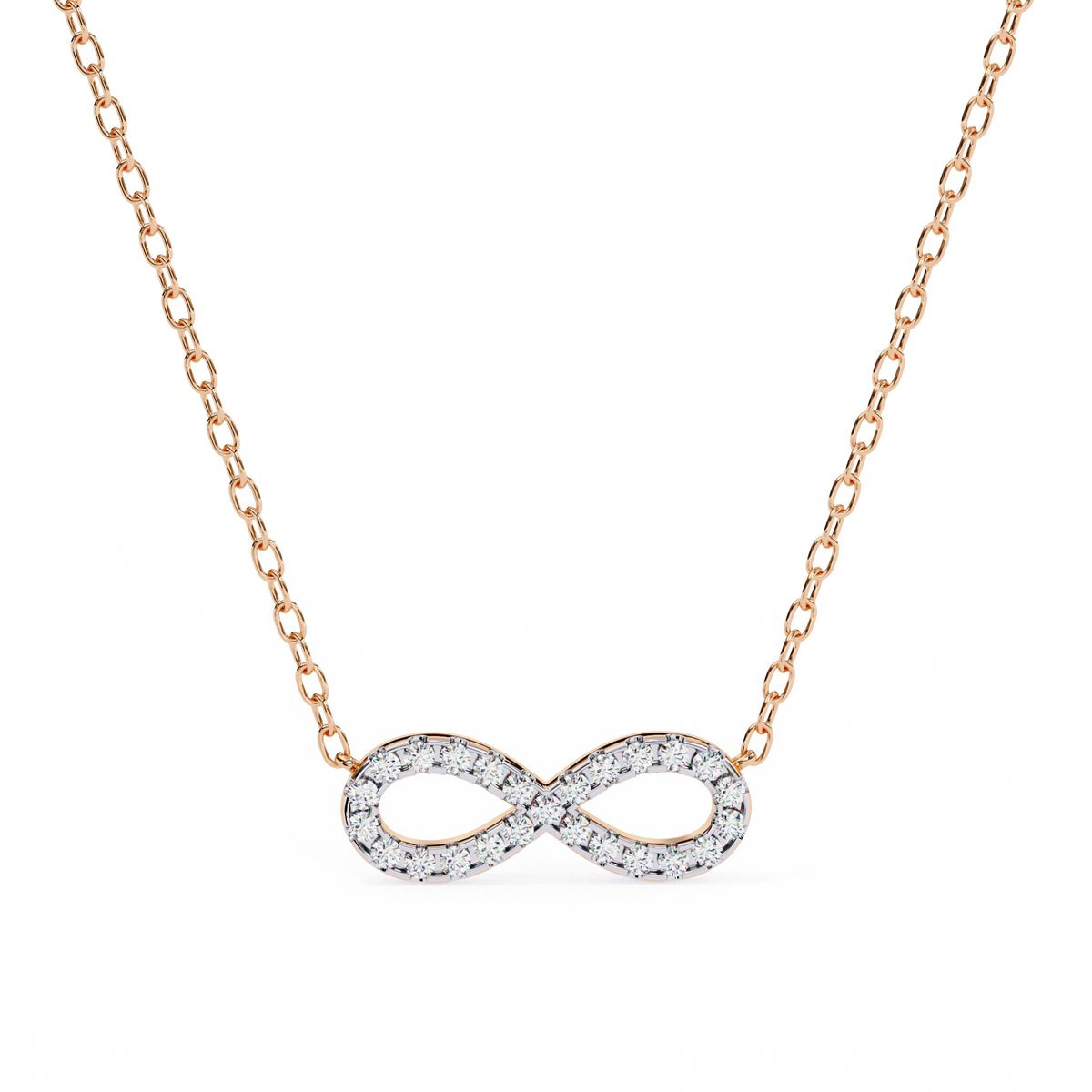 Infinity Diamond Pavé Necklace