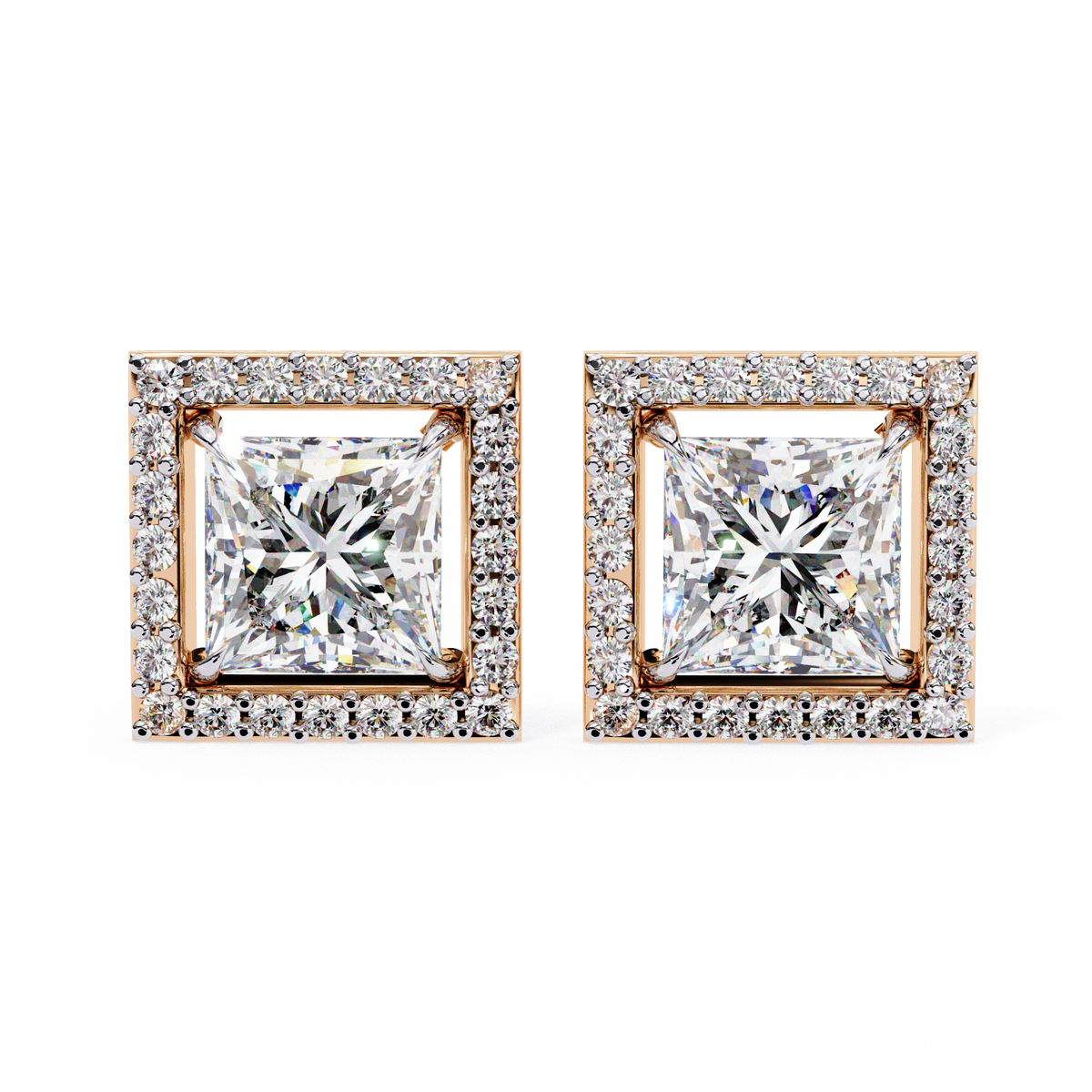 Éclat Royale Princess-Cut Earrings