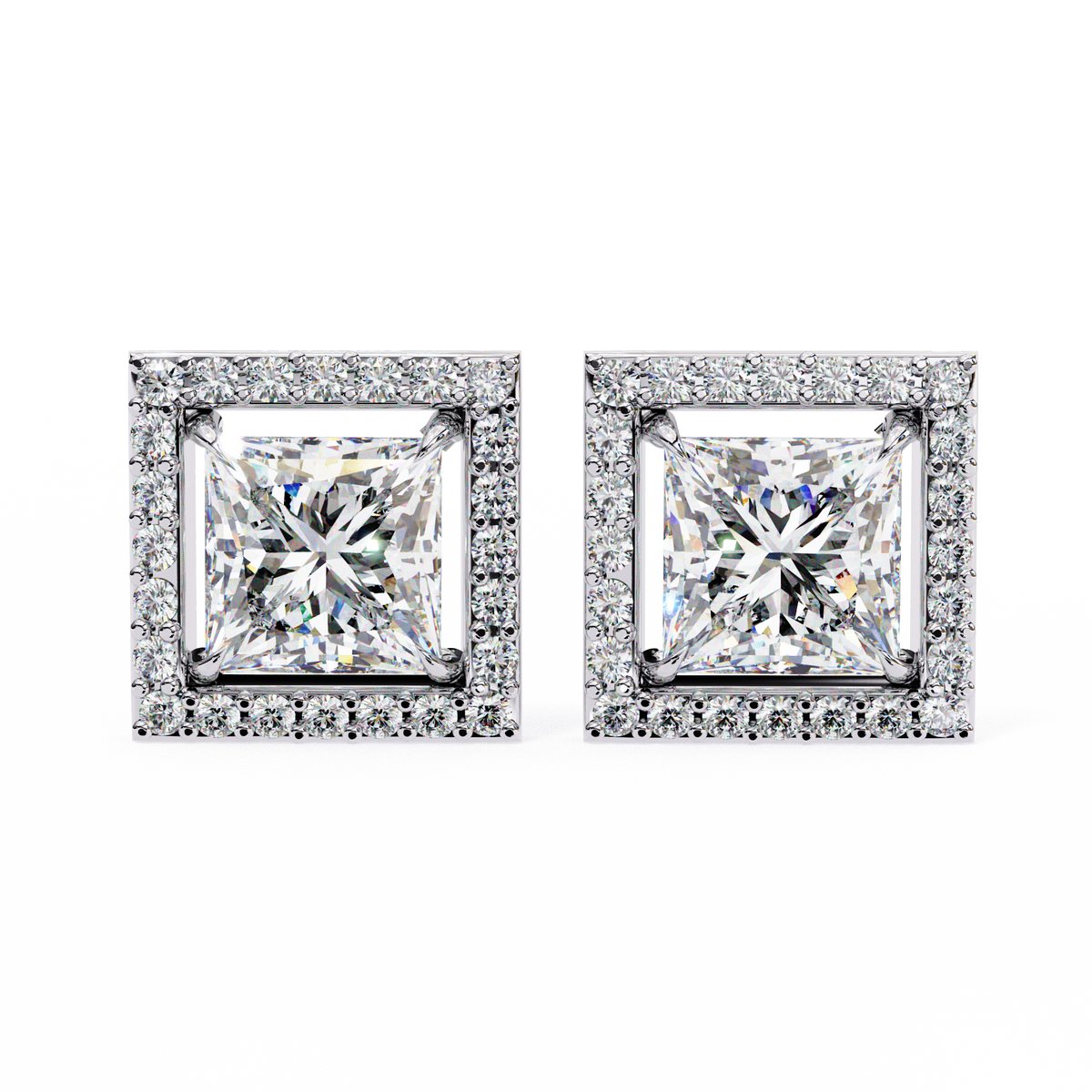 Éclat Royale Princess-Cut Earrings