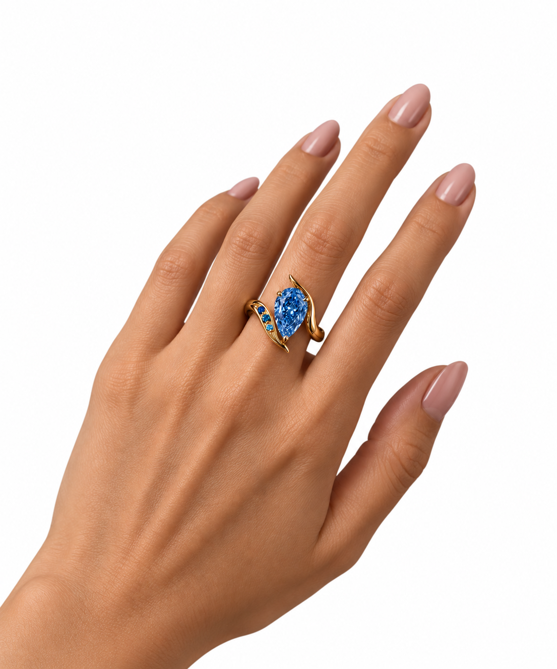 The Azure Élan Diamond Ring