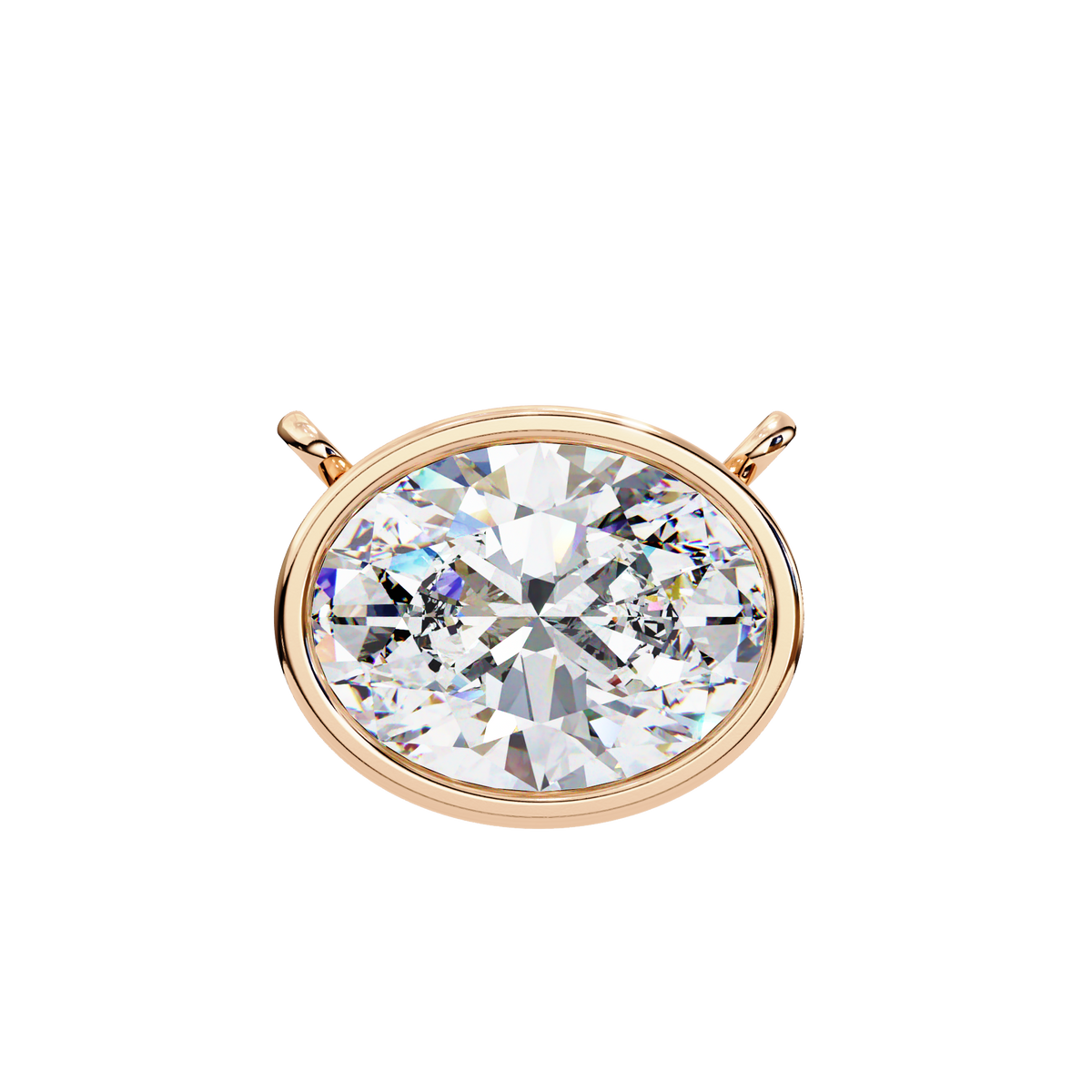 Aurelia Oval-Cut Diamond Pendant