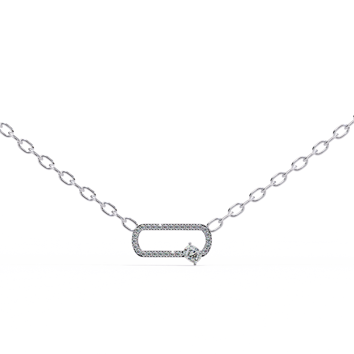 Lumière Link Diamond Necklace