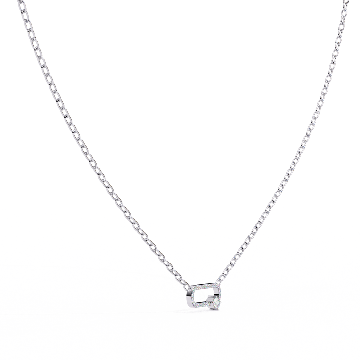 Lumière Link Diamond Necklace