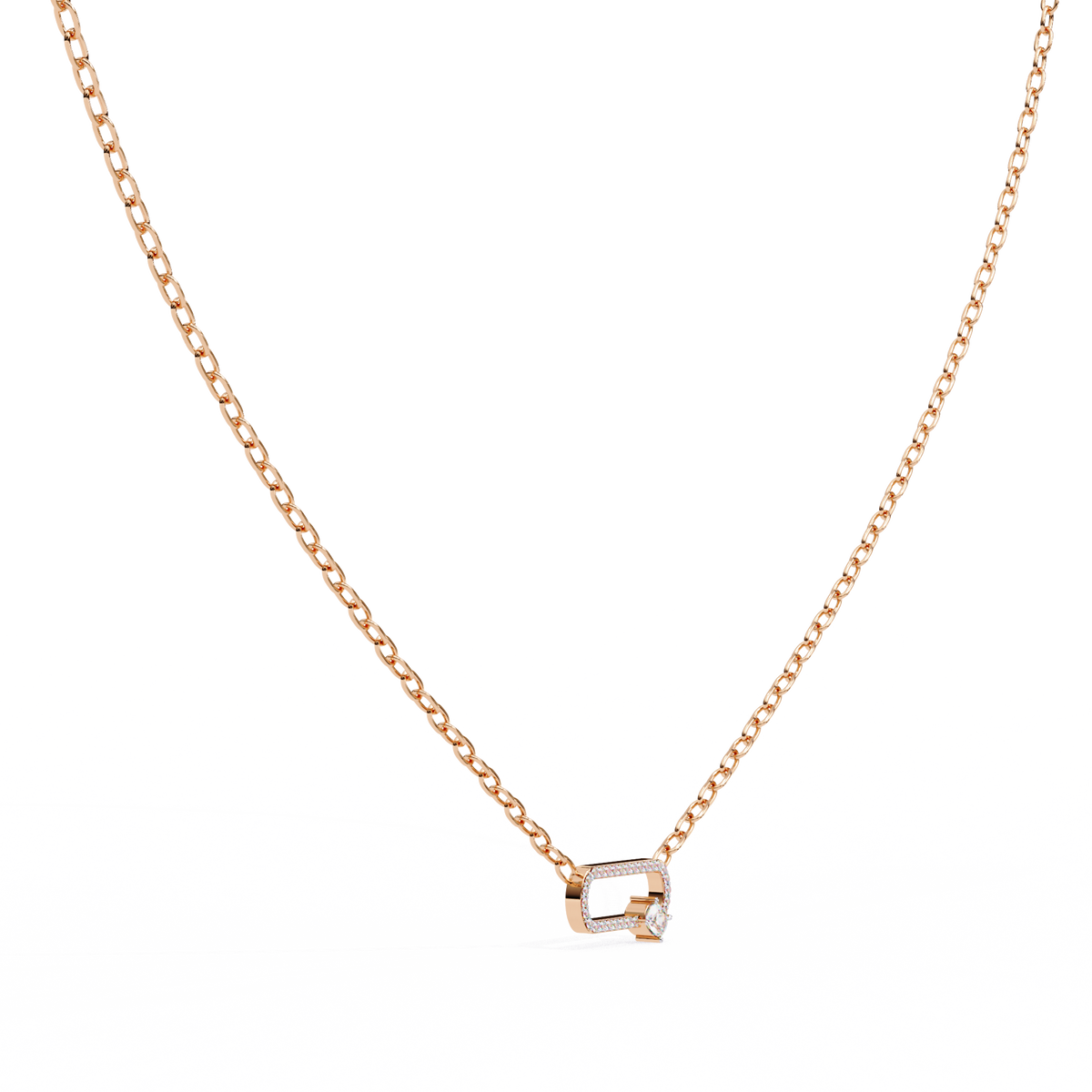 Lumière Link Diamond Necklace