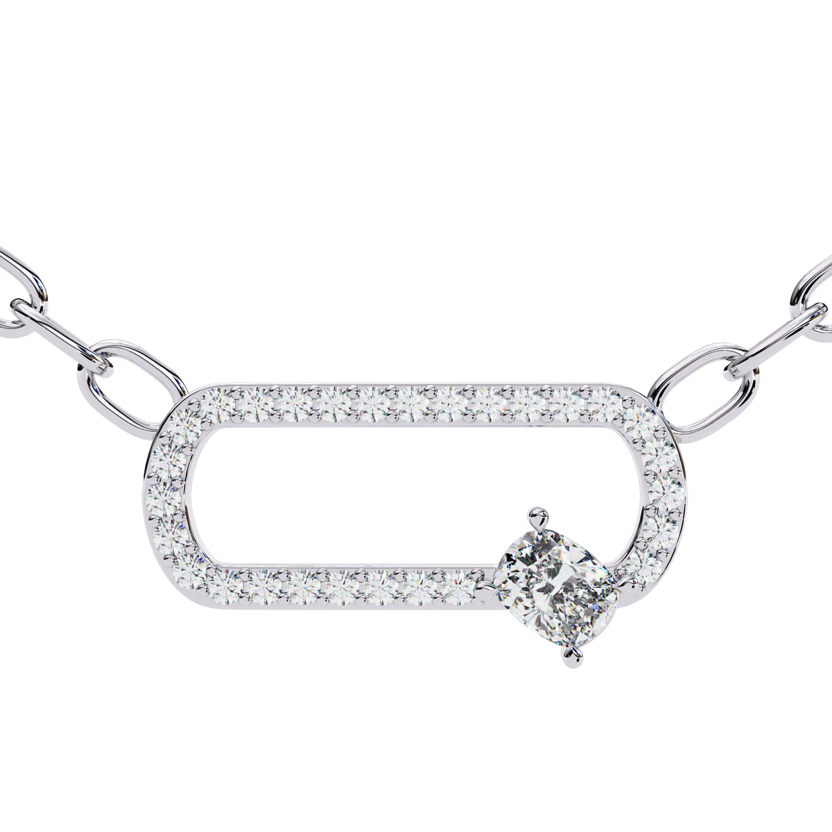 Lumière Link Diamond Necklace
