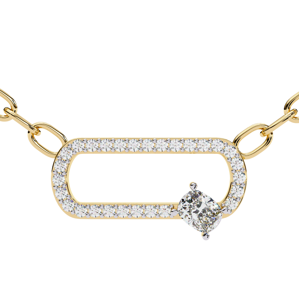 Lumière Link Diamond Necklace