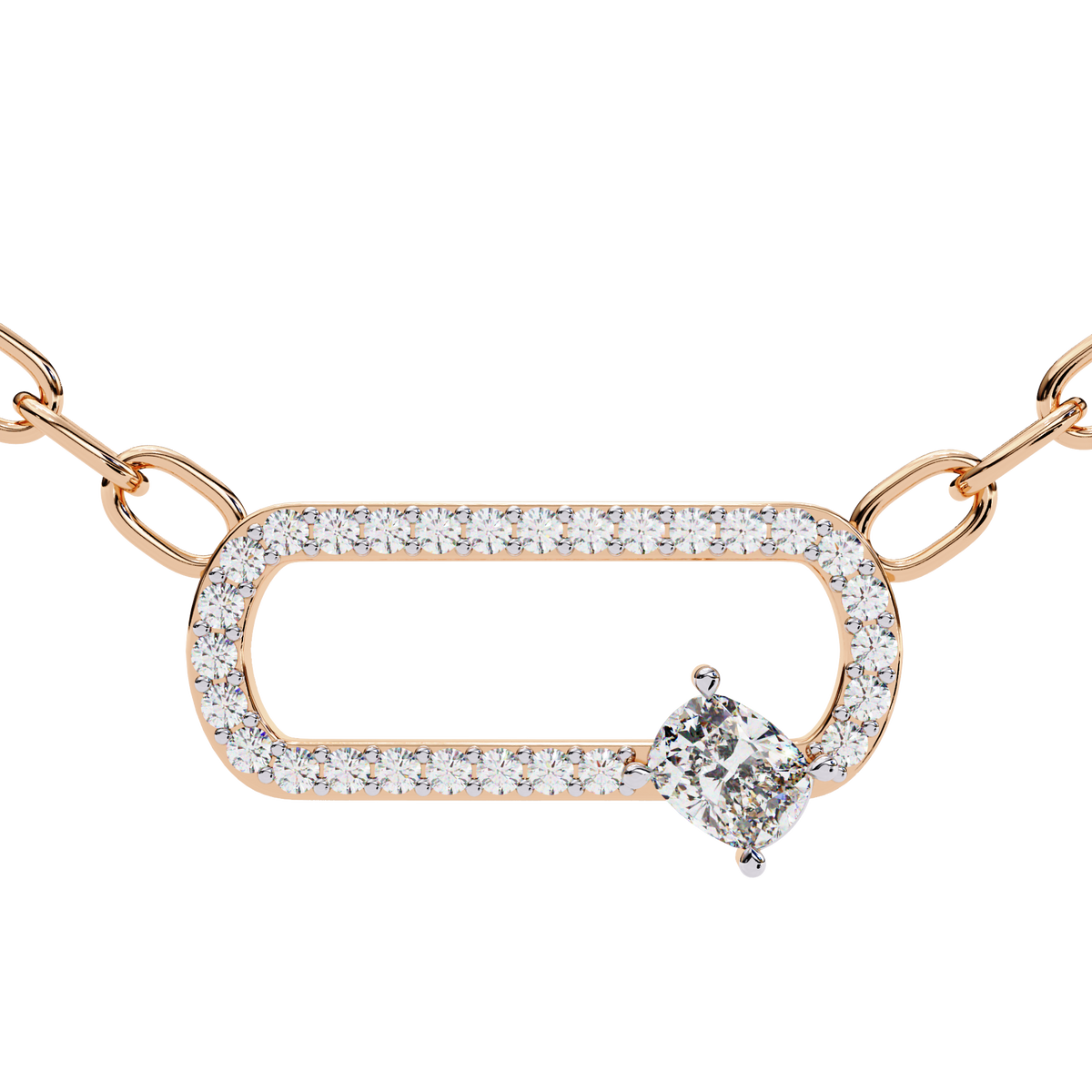Lumière Link Diamond Necklace