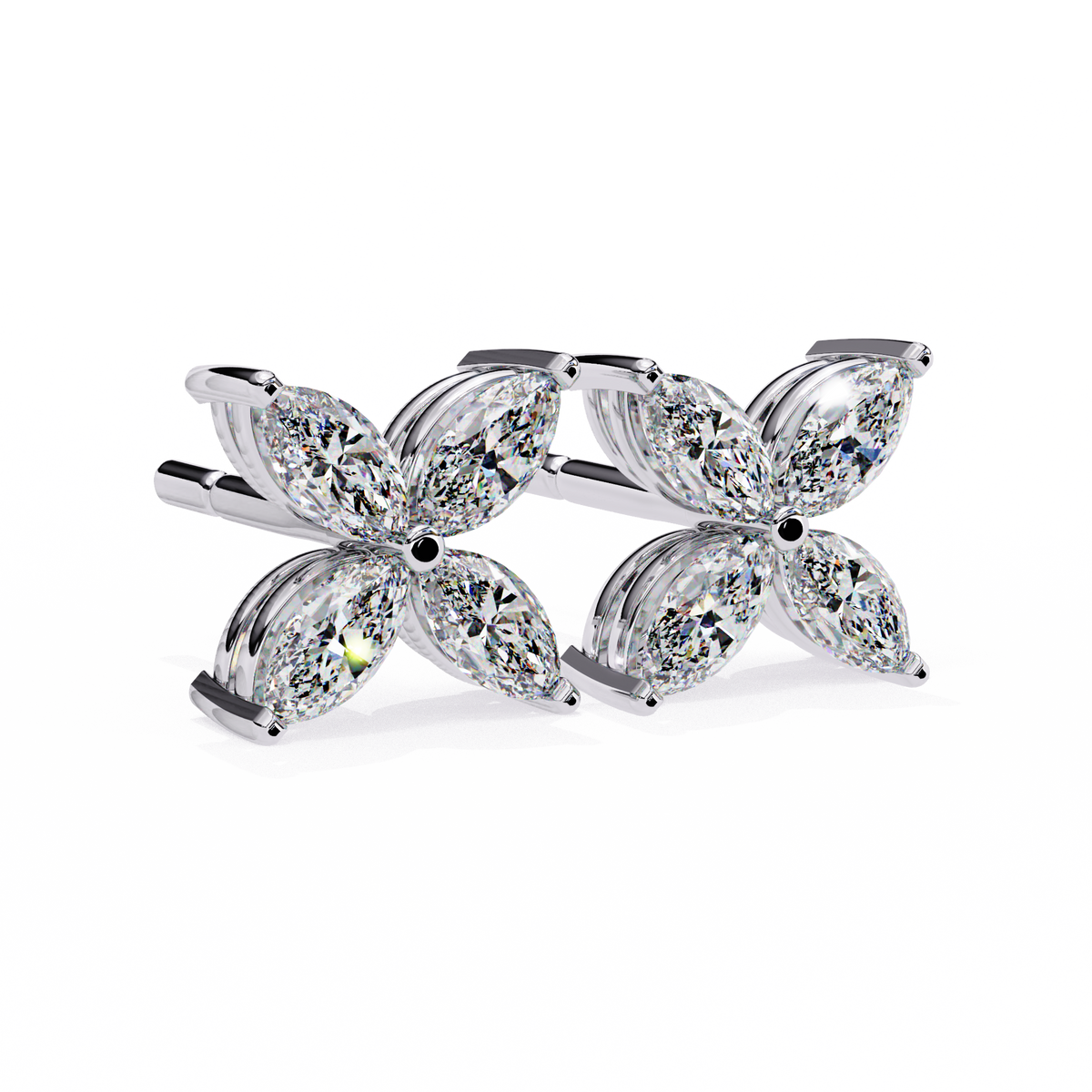 Marquise Butterfly Diamond Earrings