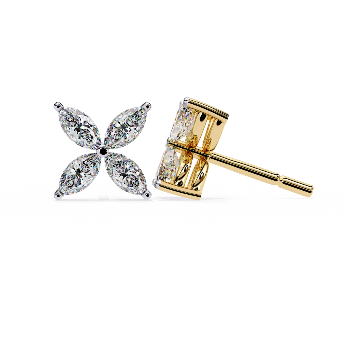 Marquise Butterfly Diamond Earrings