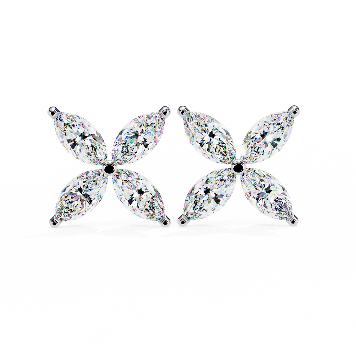 Marquise Butterfly Diamond Earrings