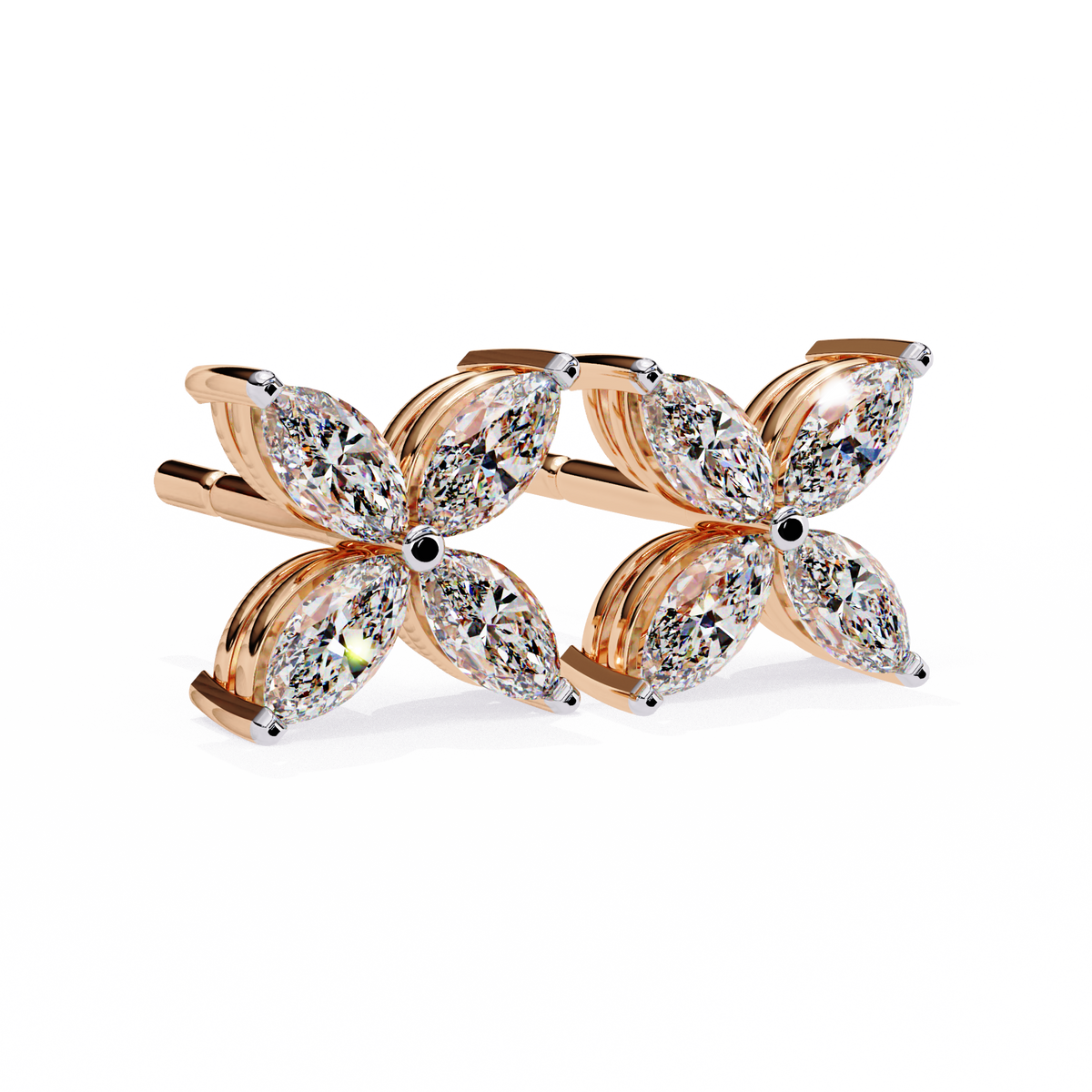 Marquise Butterfly Diamond Earrings