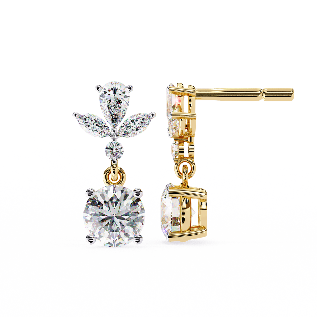 Celestia Diamond Drop Earrings