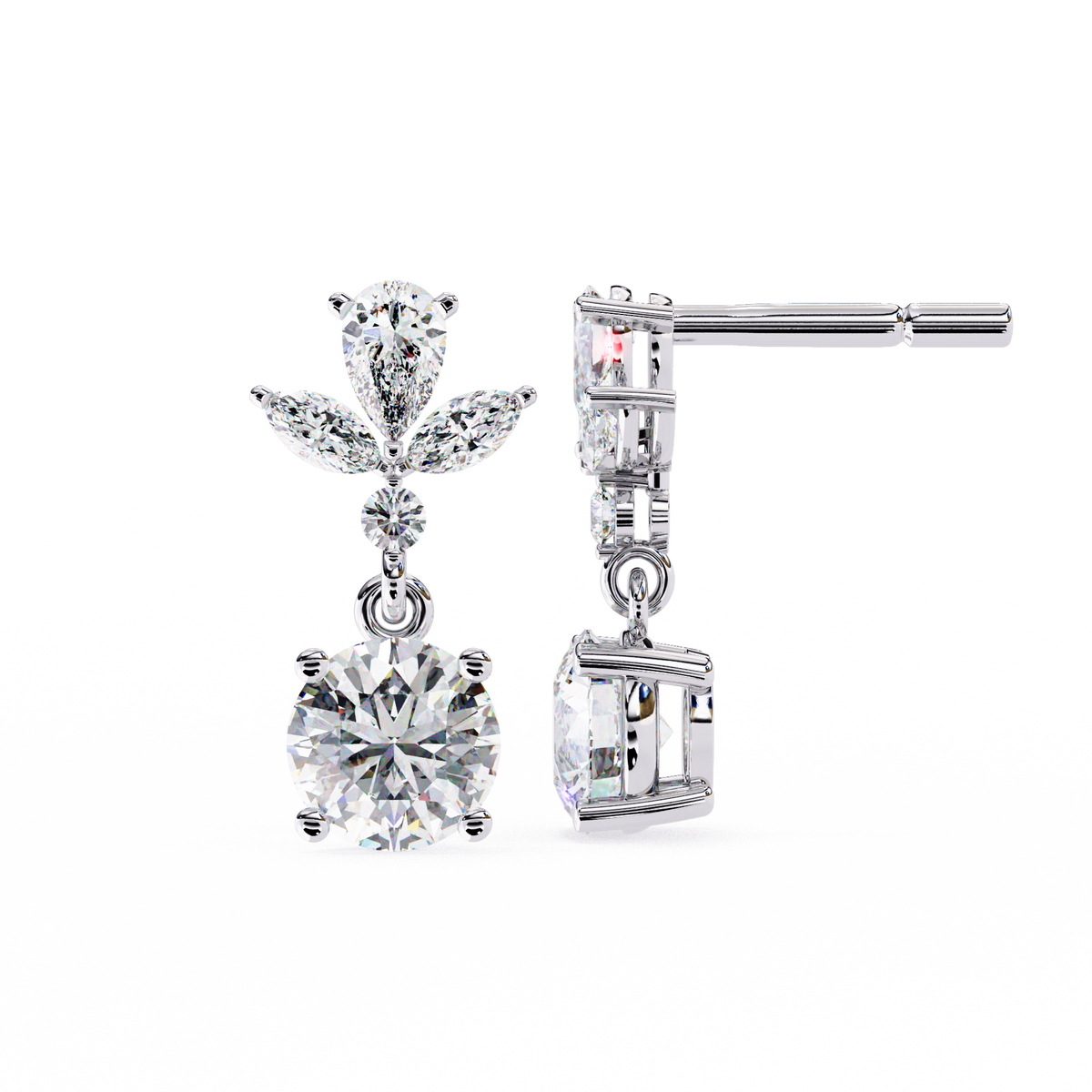 Celestia Diamond Drop Earrings