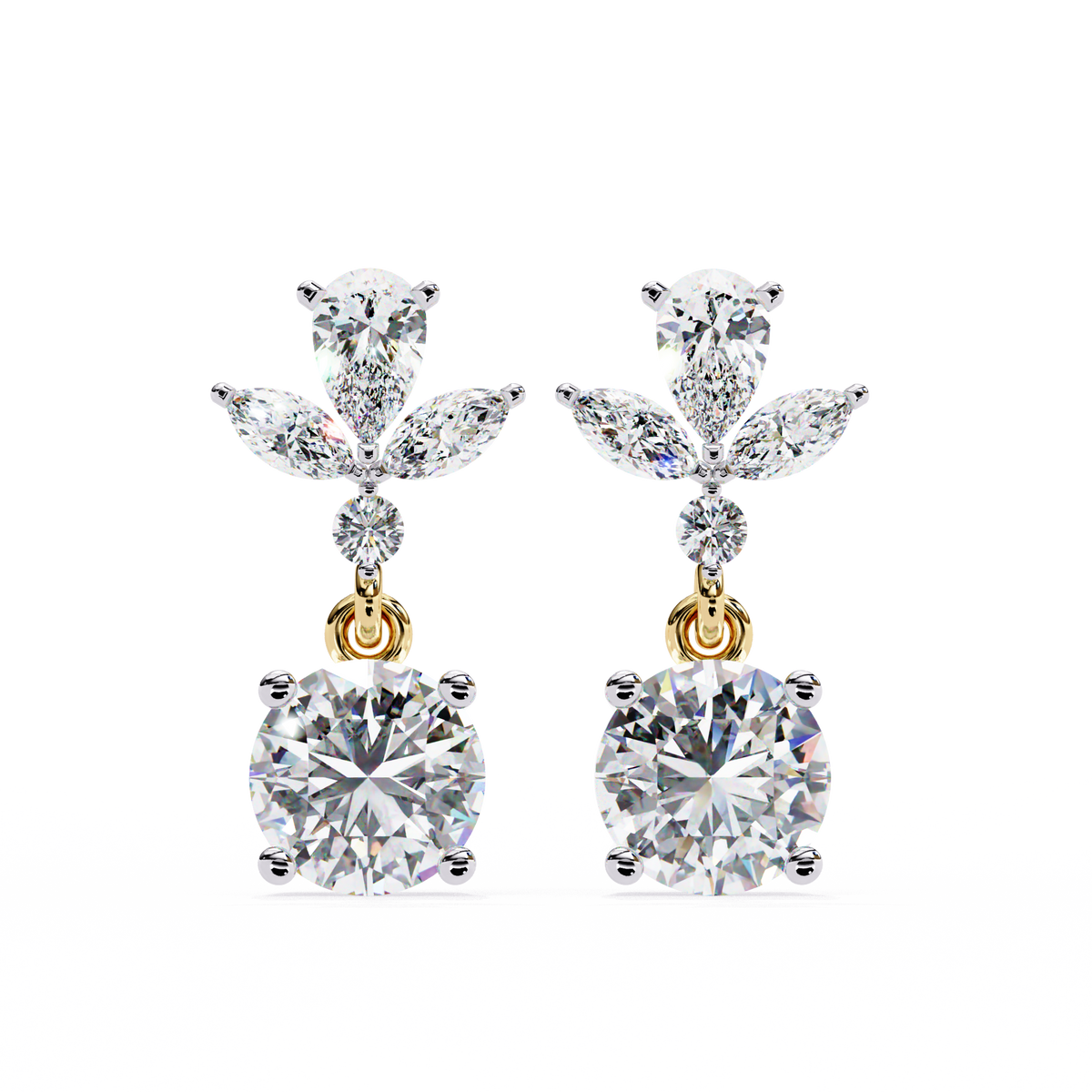 Celestia Diamond Drop Earrings