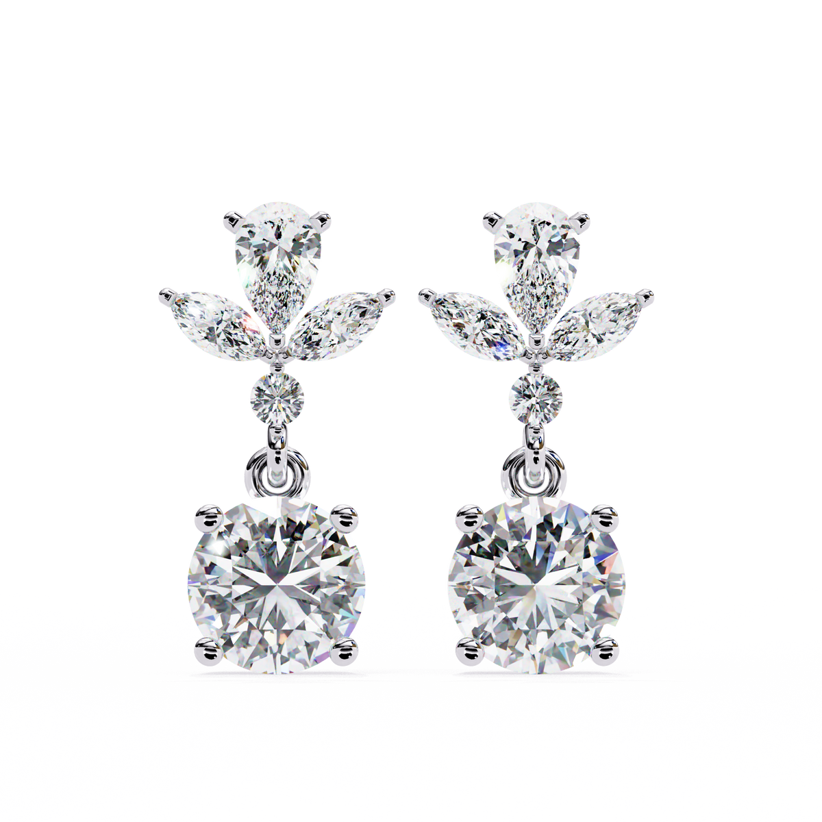 Celestia Diamond Drop Earrings