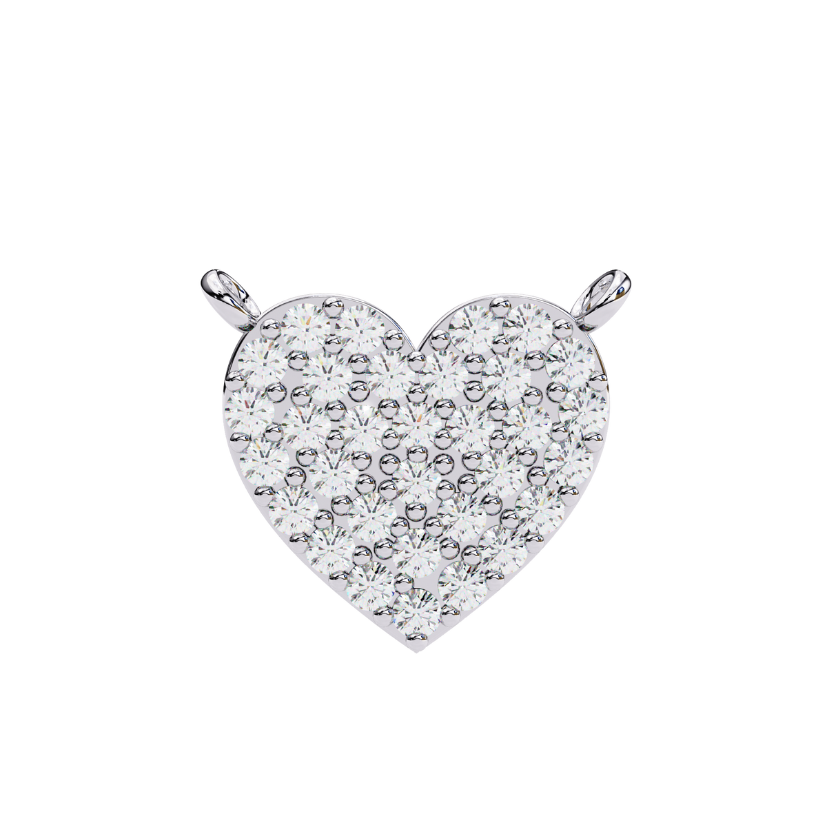 Elegant Crystal Heart Pendant Necklace