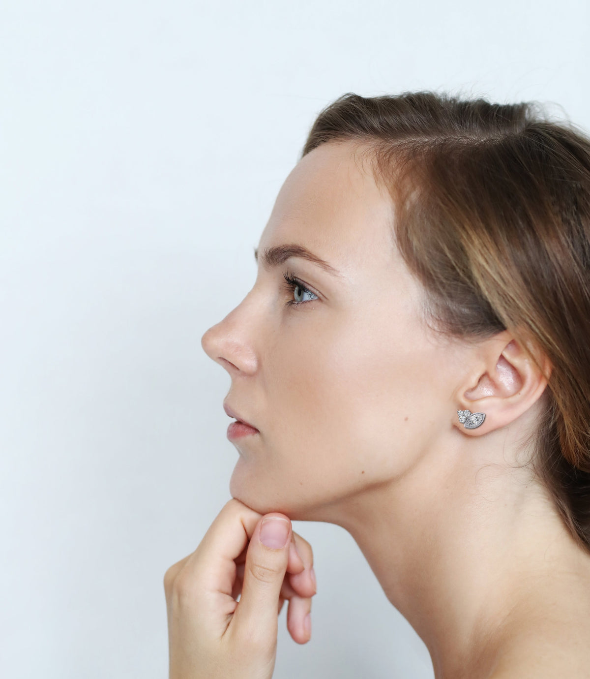 Marquise Bloom Diamond Stud Earrings
