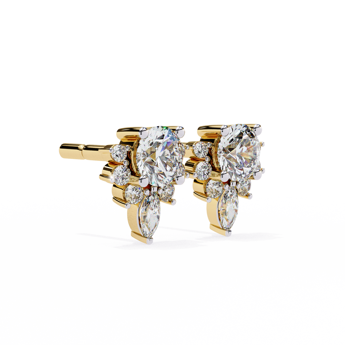 Fleur de Lumière Stud Earrings