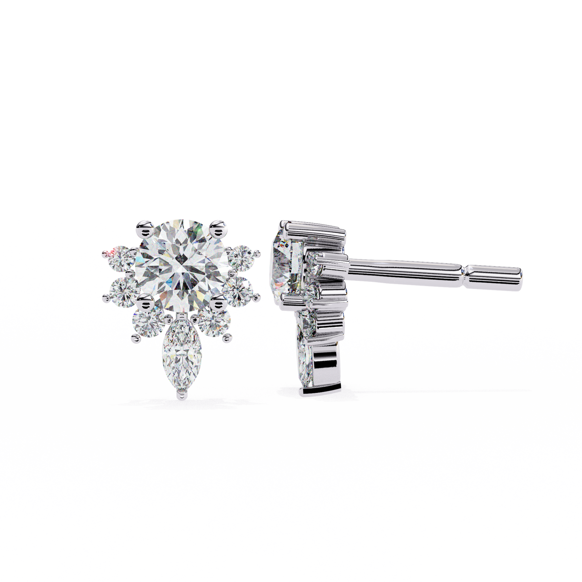 Fleur de Lumière Stud Earrings