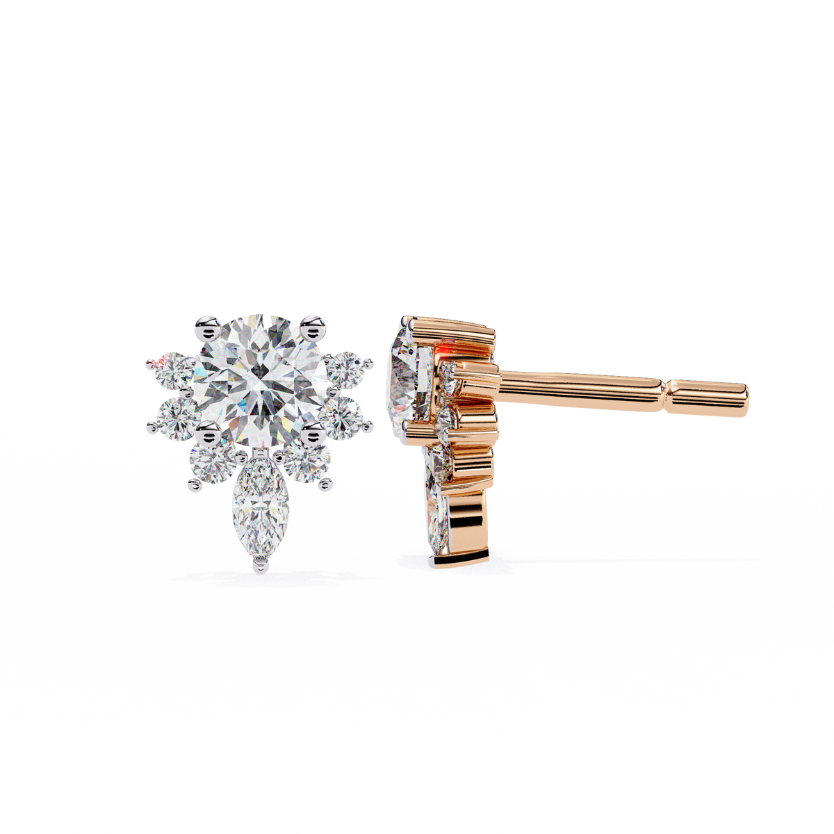 Fleur de Lumière Stud Earrings