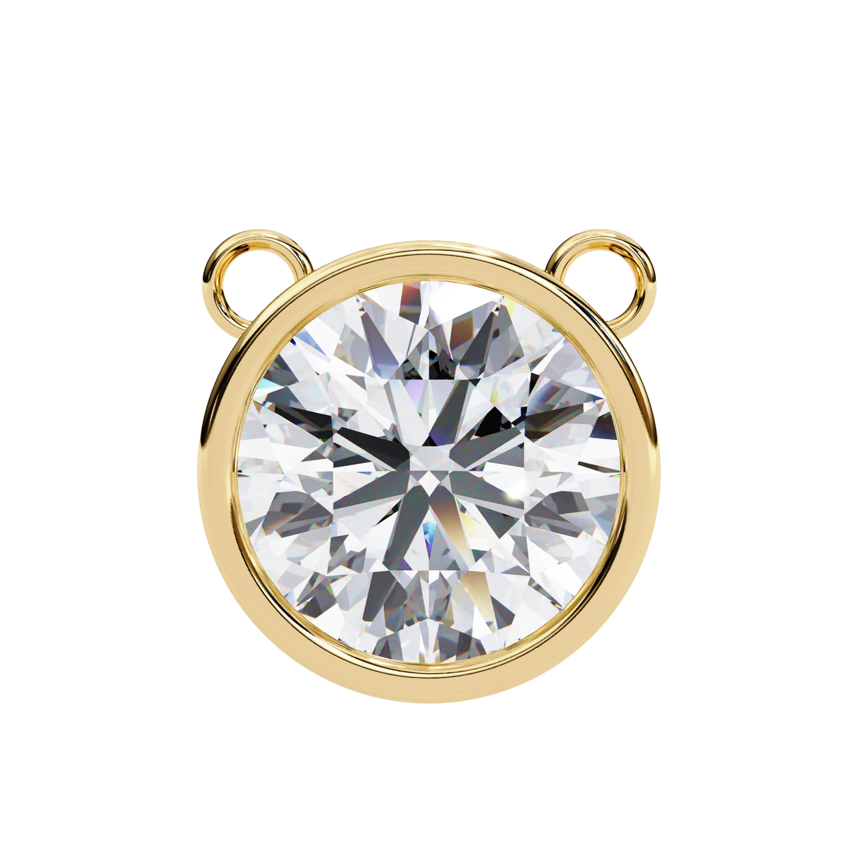 Aurelia Round-Cut Diamond Pendant