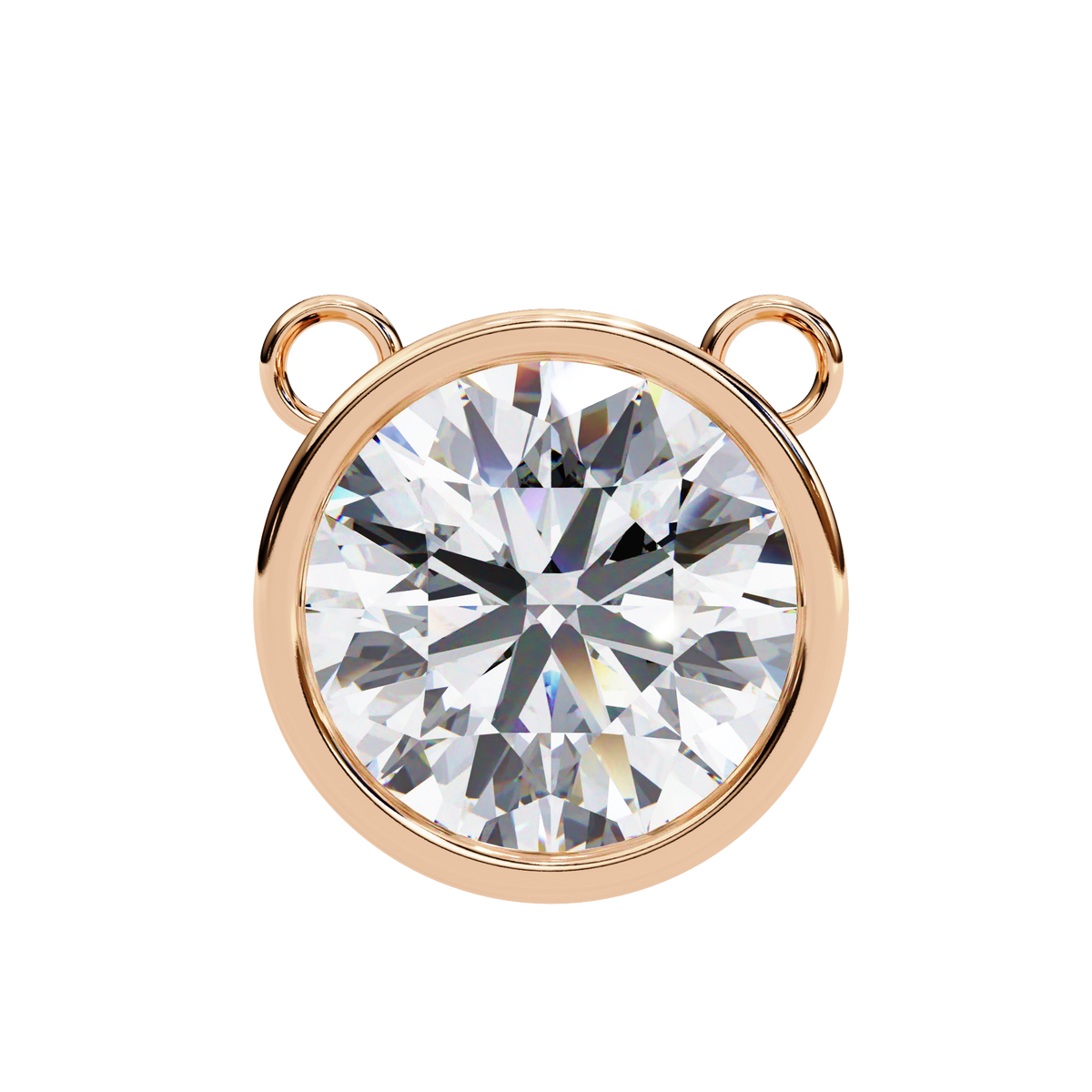 Aurelia Round-Cut Diamond Pendant