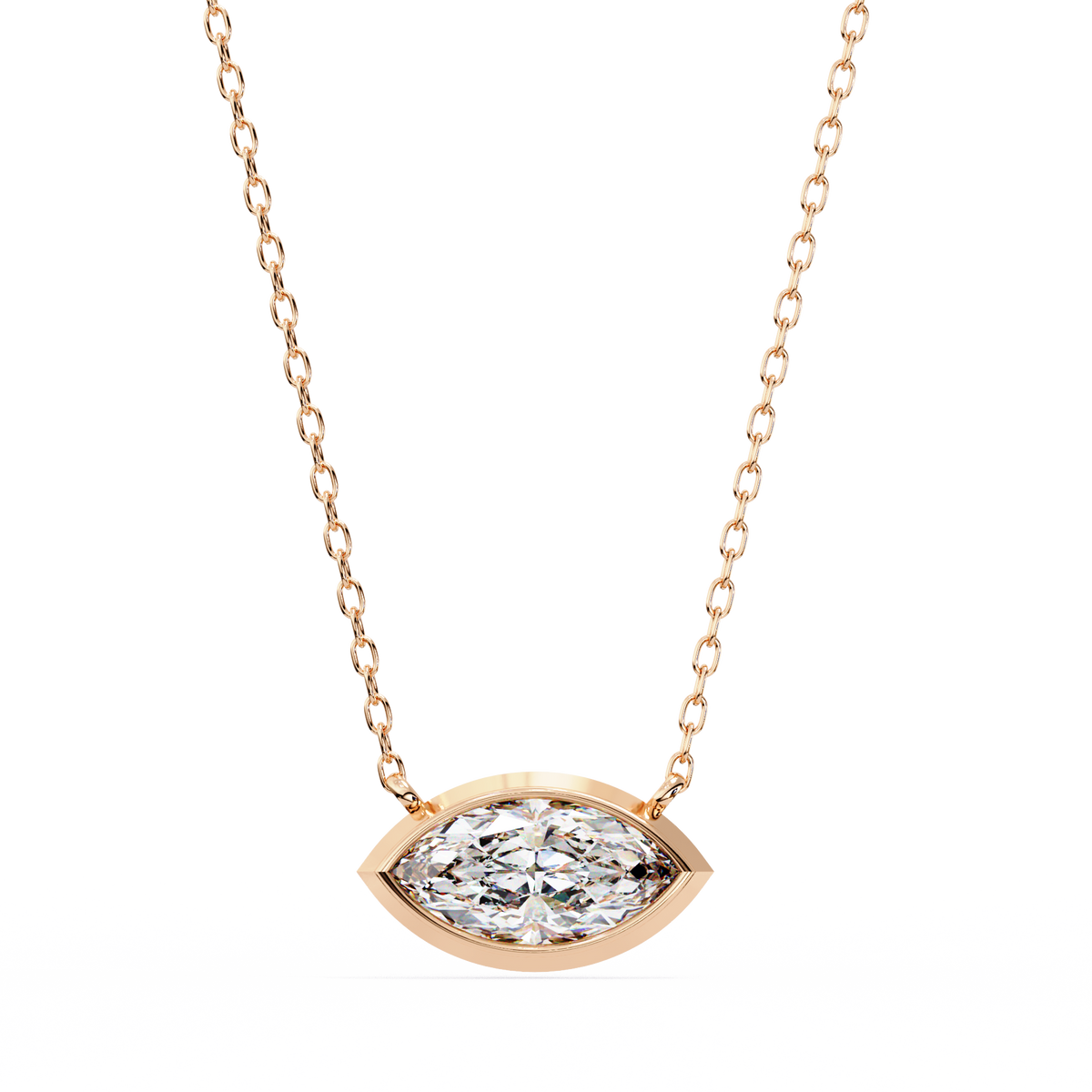 Aurelia Marquise-Cut Diamond Pendant