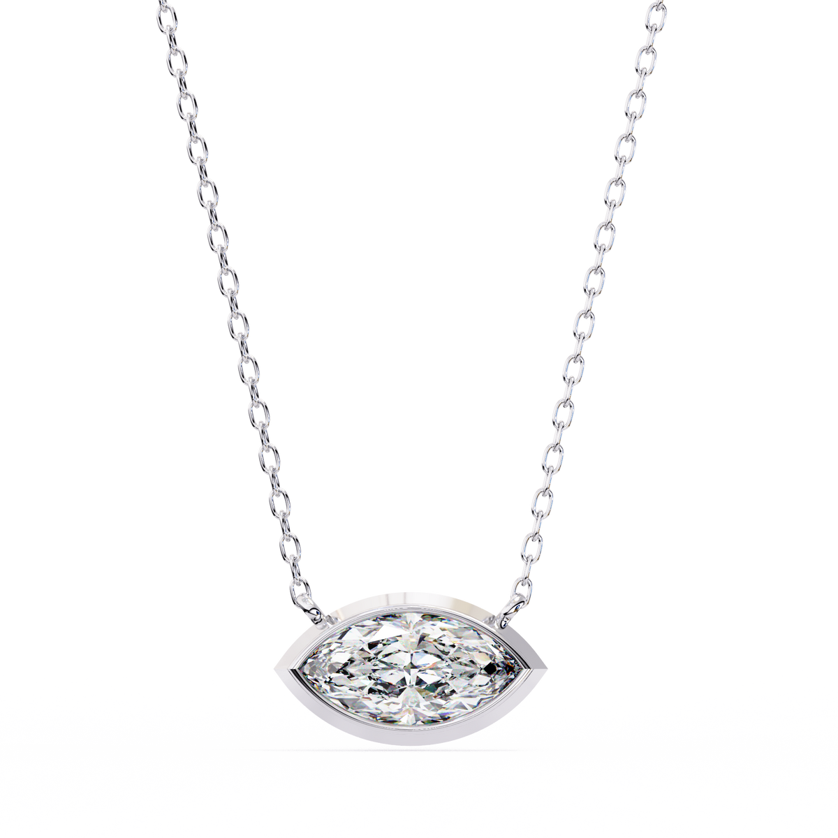 Aurelia Marquise-Cut Diamond Pendant