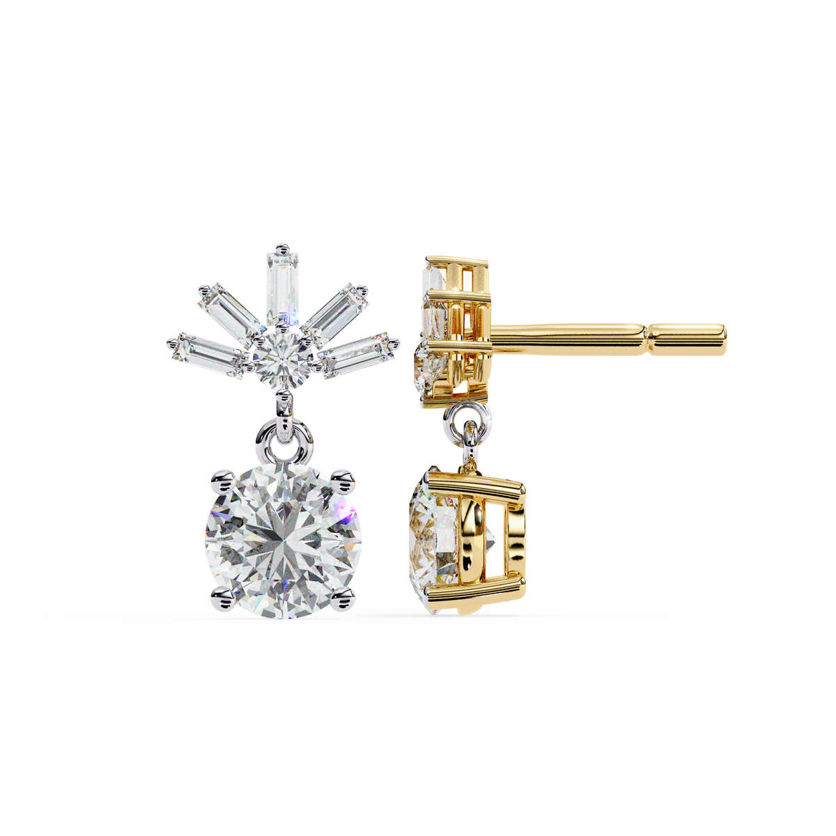Éclat Stellaire Drop Earrings