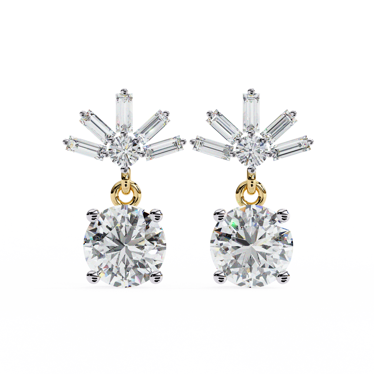 Éclat Stellaire Drop Earrings