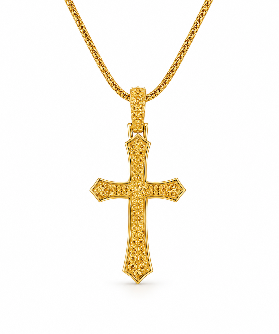 Aurelia Yellow Diamond Cross Pendant