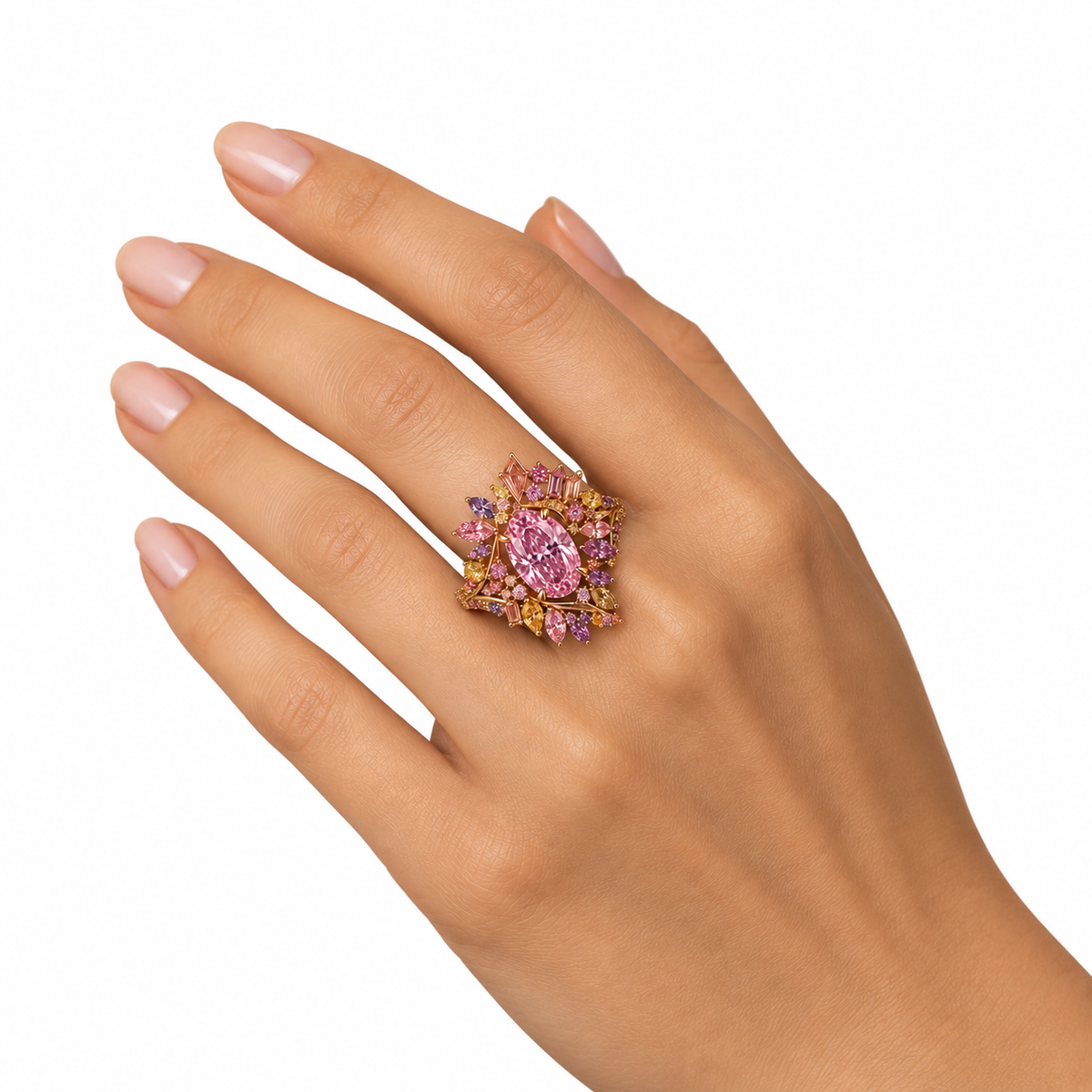 The Rosé Nebula 5ct Pink Diamond Ring