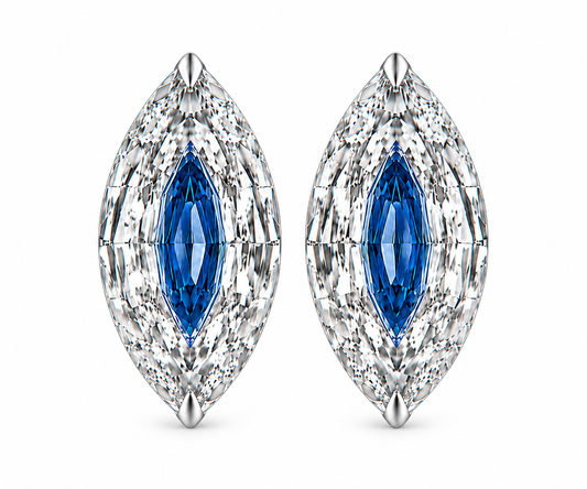 The Éclipse Bleu 10-Carat Diamond Earrings