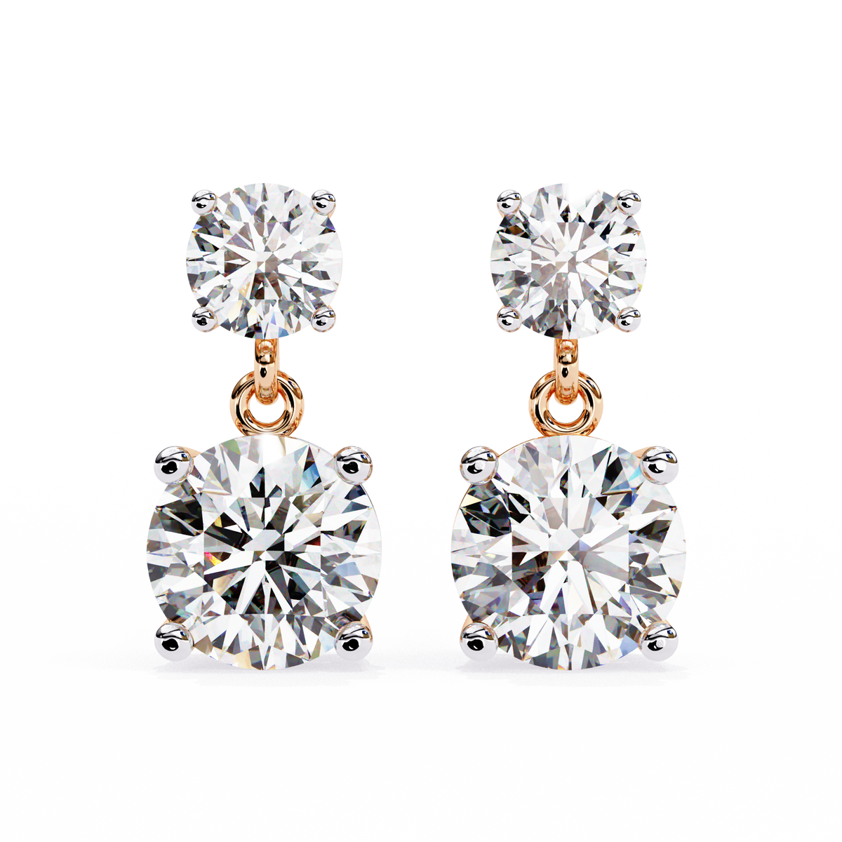 Celestial Twin-Drop Diamond Earrings (4cts)